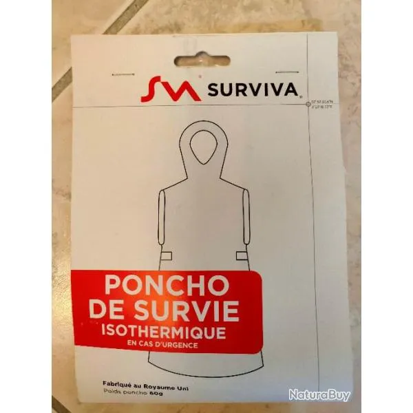 2x Ponchos de survie isothermique neuf