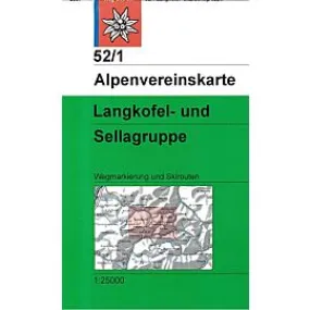 52 1 LANGKOFEL SELLAGRUPPE 1 25 000