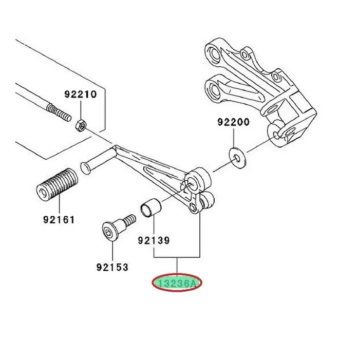 Achat levercomp,change pe  KAWASAKI  MOTOSHOP 35