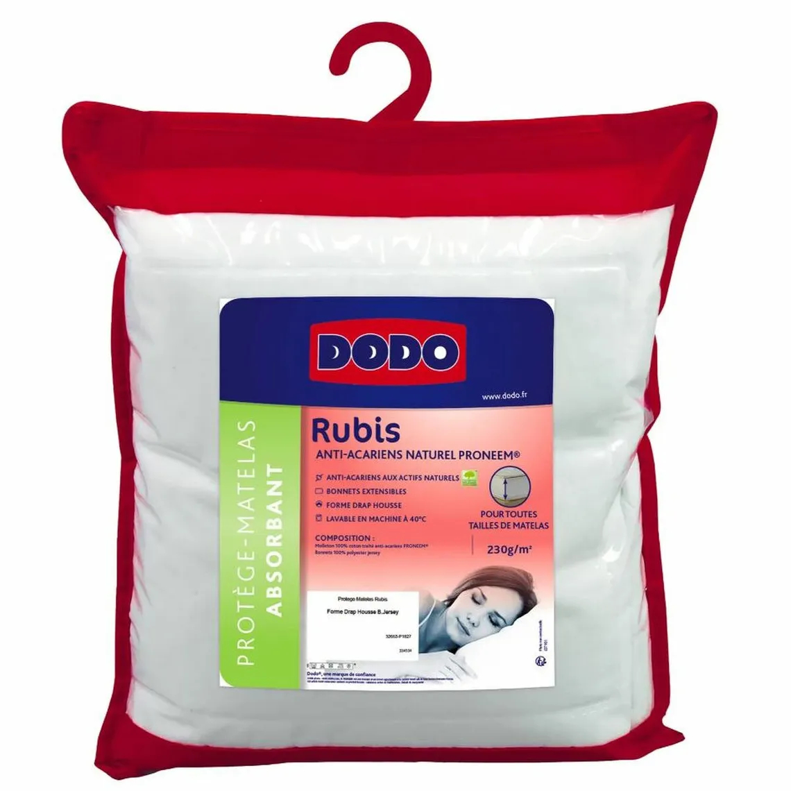 Alèse - Protège Matelas Absorbant Anti-Acariens Rubis DODO | 3 Suisses