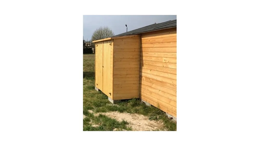 Armoire de jardin à outils 1,66x0,82 m h.1,86 - avec plancher et paroi arrière - dom84 - altanka
