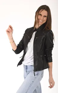 Blouson agneau noir La Canadienne - La Canadienne - Blousons Cuir Noir