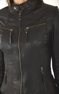 Blouson agneau noir La Canadienne - La Canadienne - Blousons Cuir Noir