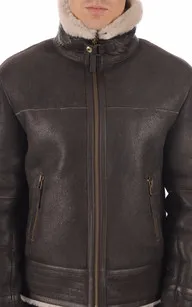 Blouson Bombardier Homme La Canadienne - La Canadienne - Blousons Peau Lainée Marron