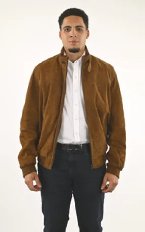 Blouson confort velours tabac La Canadienne - La Canadienne - Blousons Nubuck et Daim Tabac