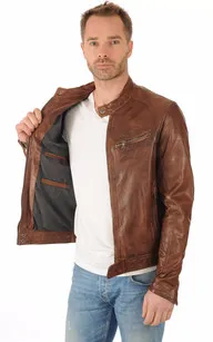 Blouson Dustin Bison Daytona 73 - La Canadienne - Blousons Cuir Bison