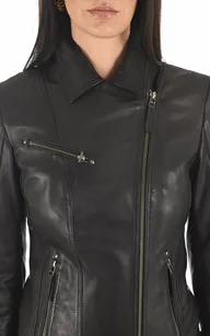 Blouson en cuir agneau noir La Canadienne - La Canadienne - Blousons Cuir Noir