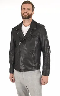 Blouson en cuir homme noir La Canadienne - La Canadienne - Blousons Cuir Noir