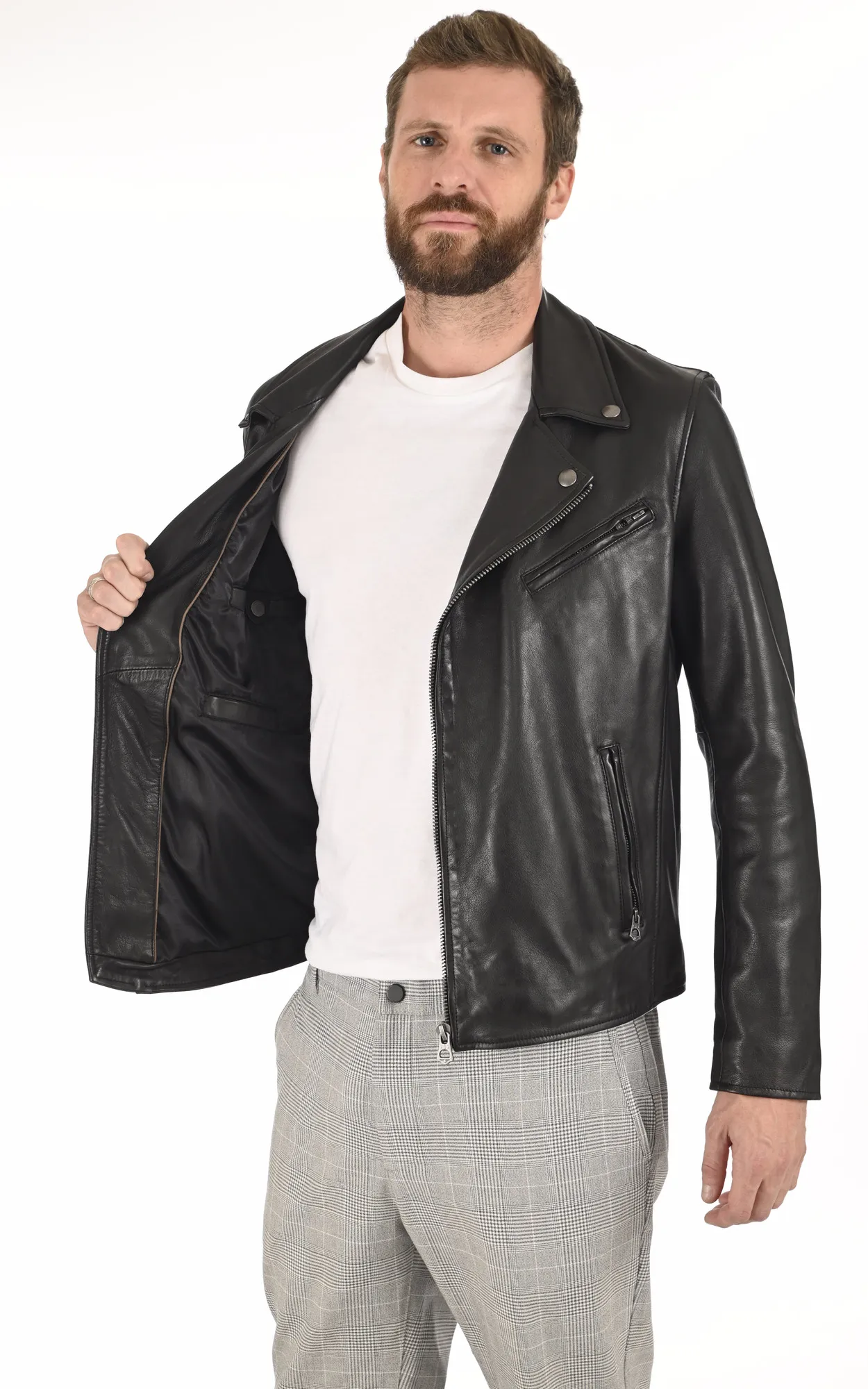 Blouson en cuir homme noir La Canadienne - La Canadienne - Blousons Cuir Noir