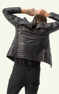 Blouson Gladiator Noir Serge Pariente - La Canadienne - Blousons Cuir Noir