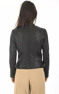 Blouson Karine noir Oakwood - La Canadienne - Blousons Cuir Noir