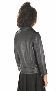 Blouson LC MARLONB noir Schott - La Canadienne - Blousons Cuir Noir