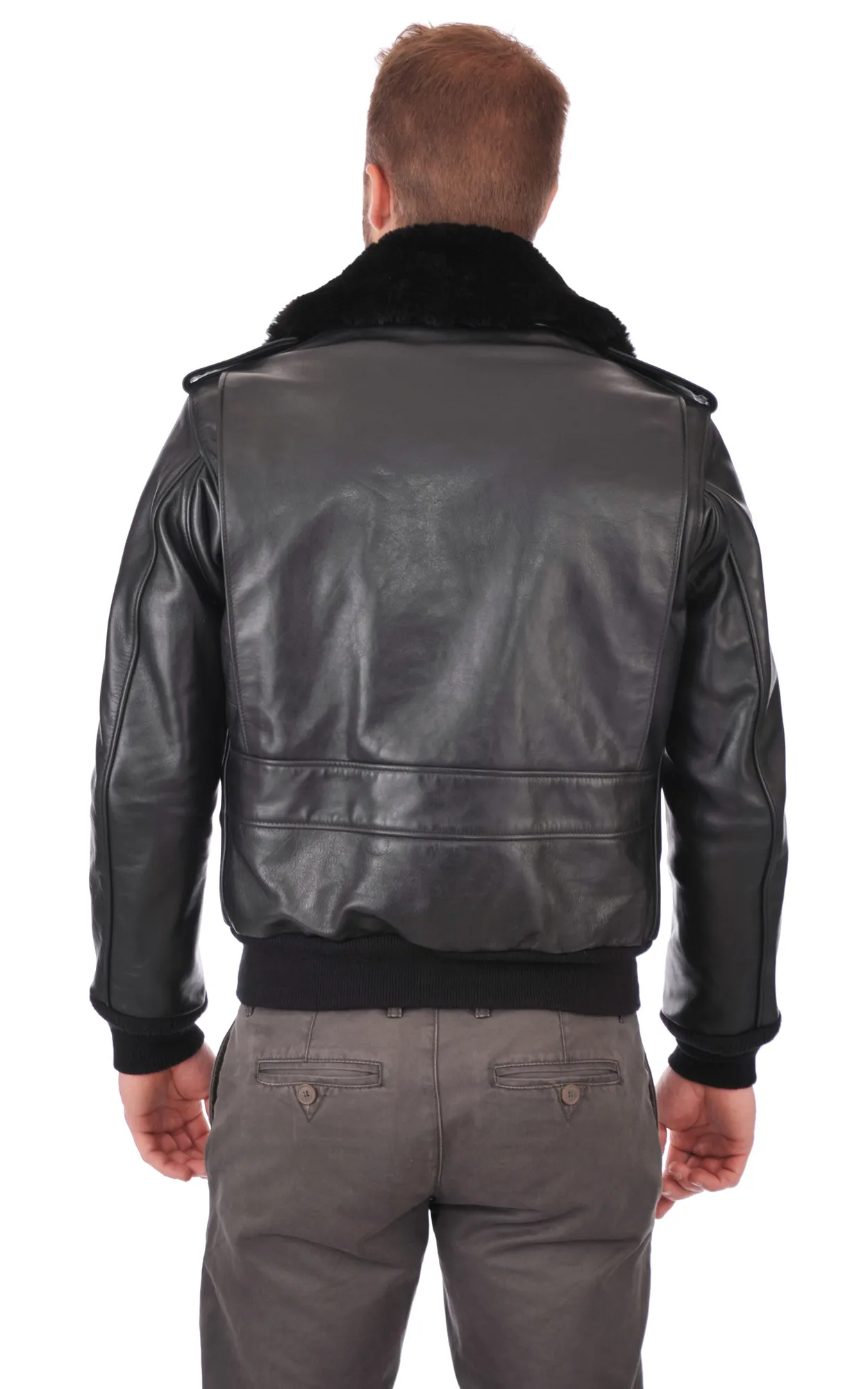 Blouson Pilote 184SM noir Schott - La Canadienne - Blousons Cuir Noir