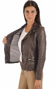 Blouson Video marron Oakwood - La Canadienne - Blousons Cuir Marron