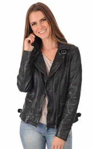 Blouson Video noir Oakwood - La Canadienne - Blousons Cuir Noir