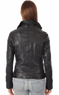 Blouson Video noir Oakwood - La Canadienne - Blousons Cuir Noir