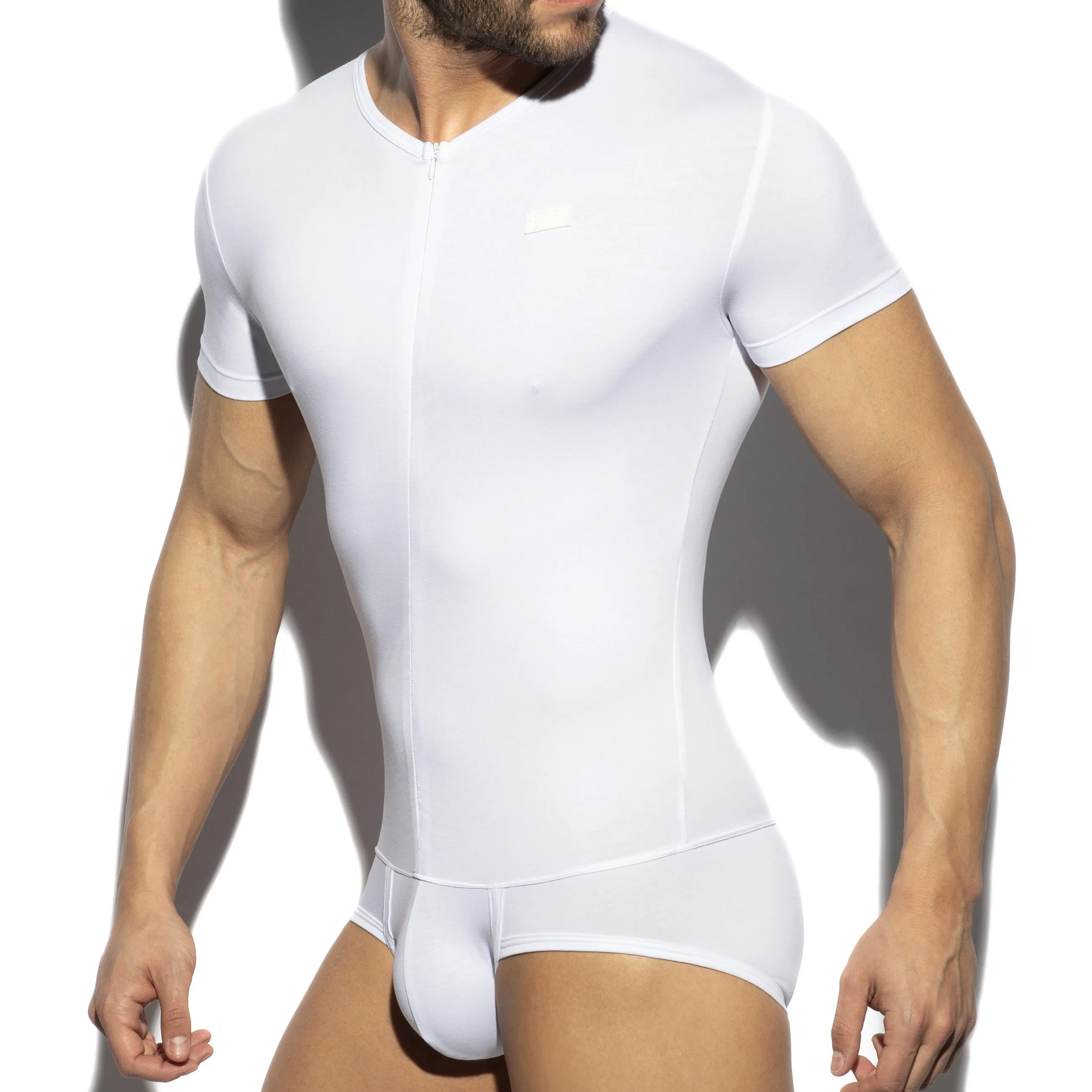 Bodysuit Cotton - blanc - ES collection : vente body et combinaison...