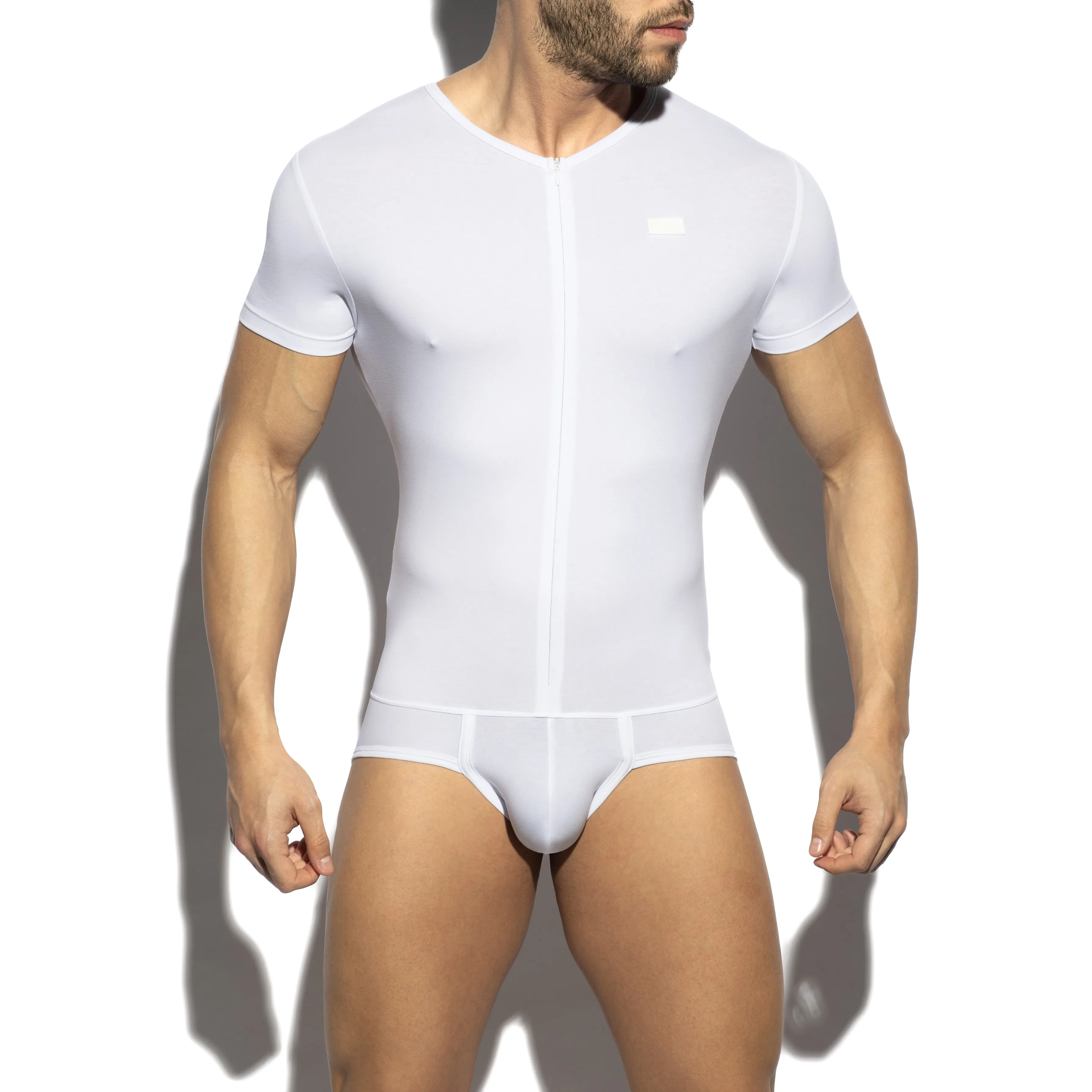 Bodysuit Cotton - blanc - ES collection : vente body et combinaison...