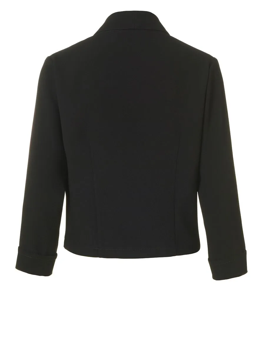 Boléro chic en crêpe noir - Blouses & Chemisiers