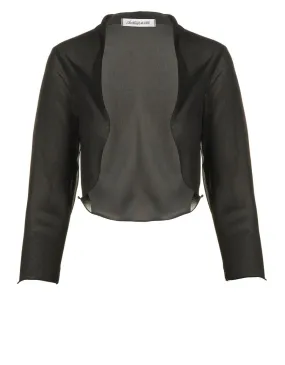 Boléro chic en voile noir - Blouses & Chemisiers