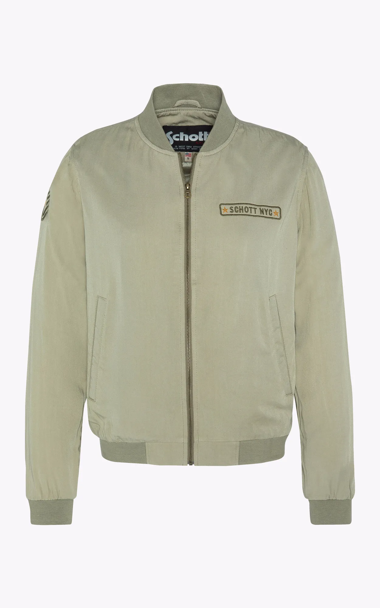 Bomber JKTCALIPSOW Sage Schott - La Canadienne - Blousons Textile Vert