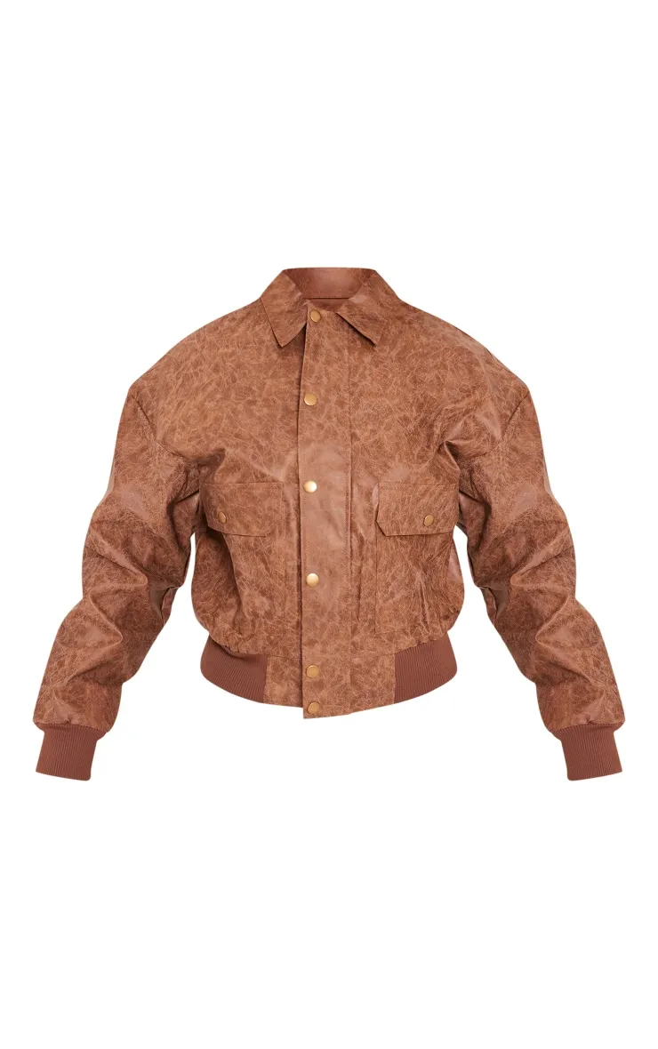 Bomber oversize  délavé marron