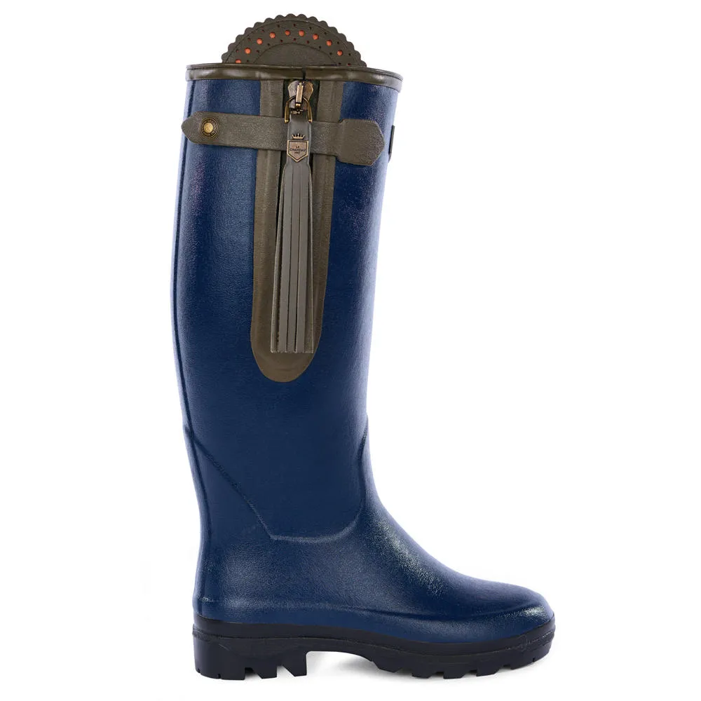 Bottes caoutchouc pour femme Le Chameau » L'Alliance «, néoprène, bleu marine