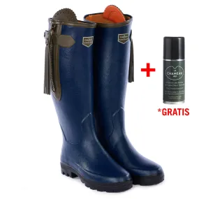 Bottes caoutchouc pour femme Le Chameau » L'Alliance «, néoprène, bleu marine