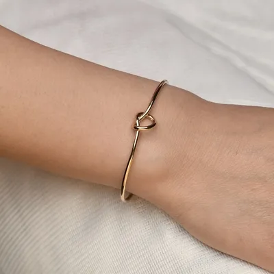 Bracelets noeud de charme ouvert