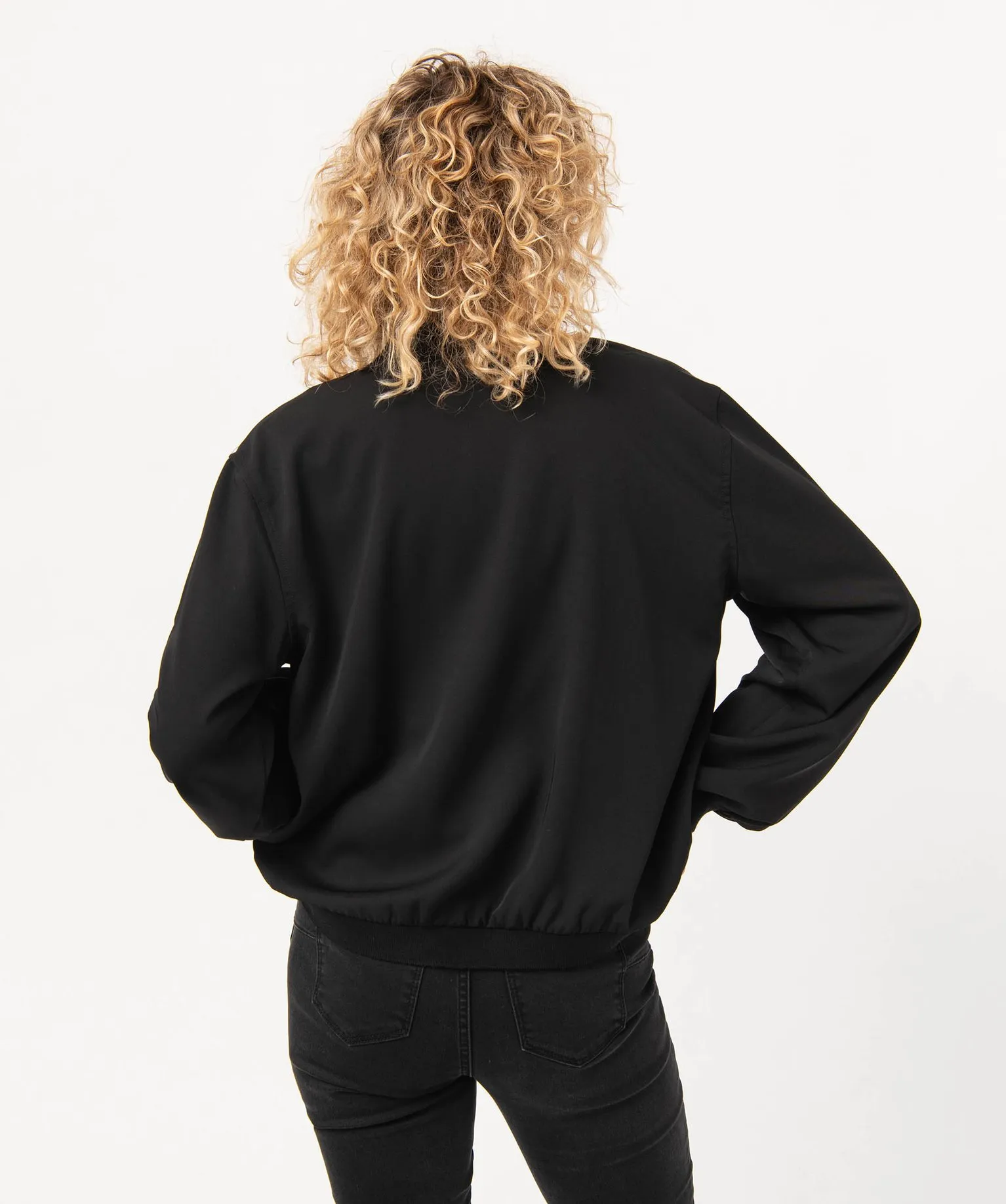 chemise zippee facon blouson femme noir chemisiers