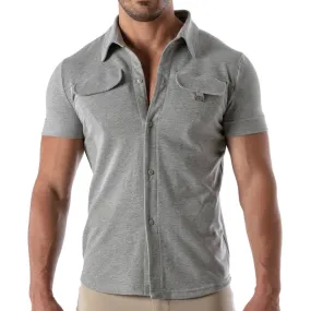 Chemise à manche courte Patriot Tof Paris - Gris - TOF Paris : vent...