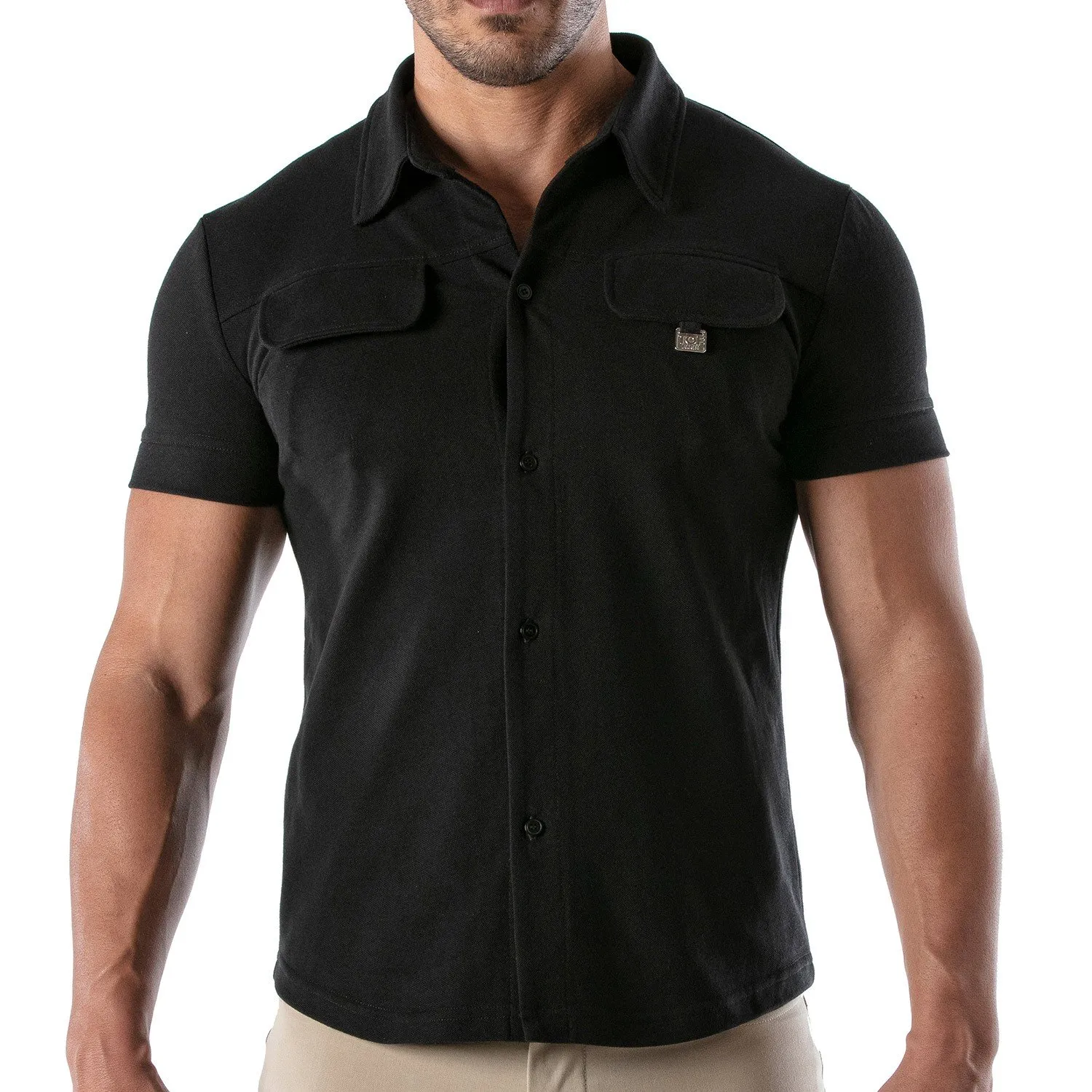 Chemise à manche courte Patriot Tof Paris - Noir - TOF Paris : vent...