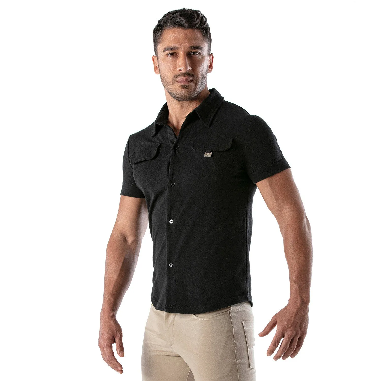 Chemise à manche courte Patriot Tof Paris - Noir - TOF Paris : vent...