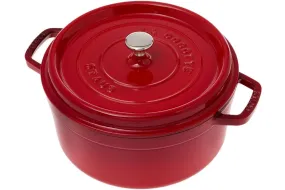 Cocotte Staub 26 cm, 5,2 L rouge