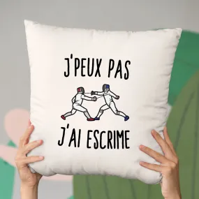 Coussin J'peux pas j'ai escrime