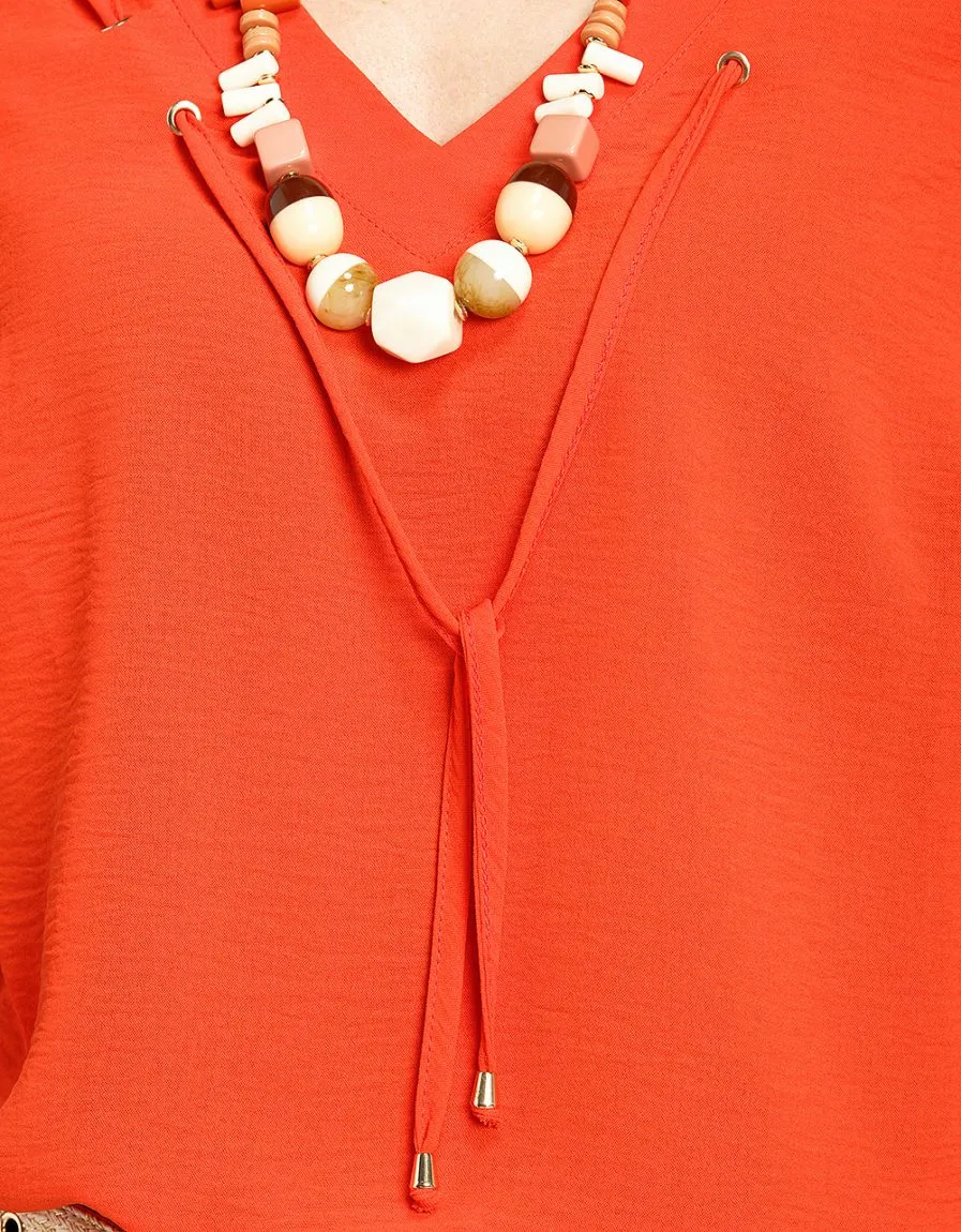 Débardeur chic orange - Blouses & Chemisiers