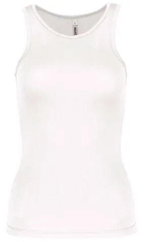 Débardeur de sport - Femme - PA442 - blanc 