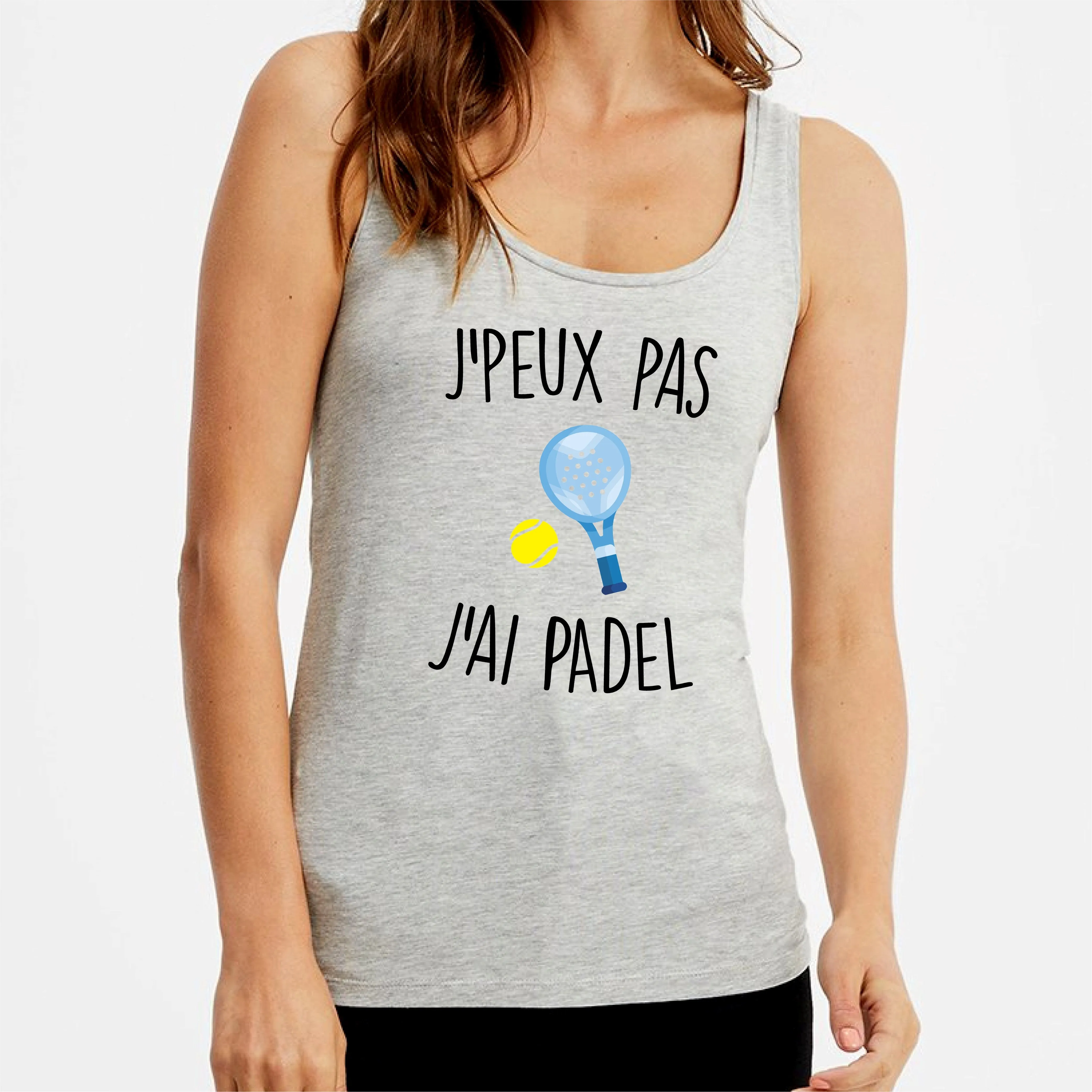 Débardeur Femme J'peux pas j'ai padel