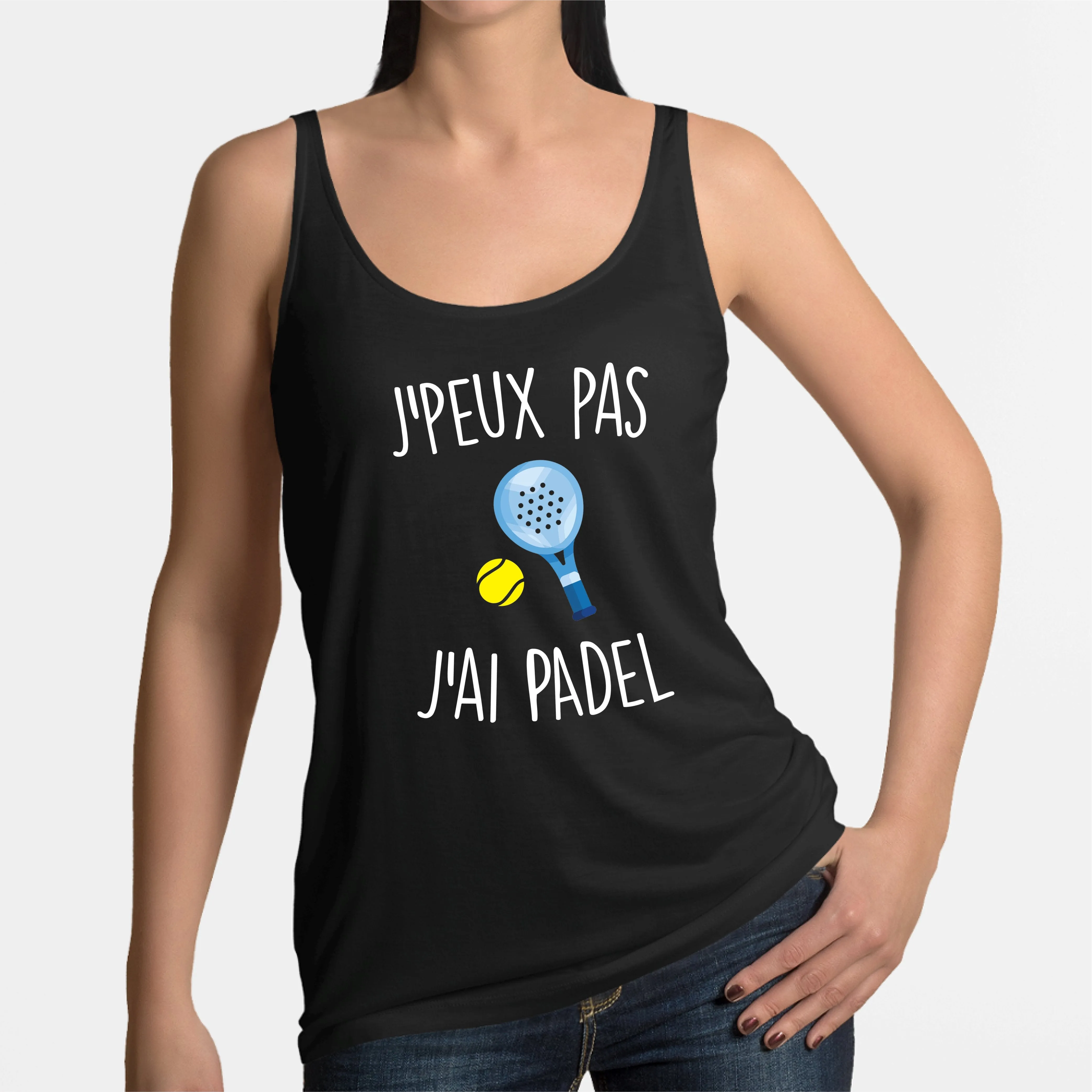 Débardeur Femme J'peux pas j'ai padel