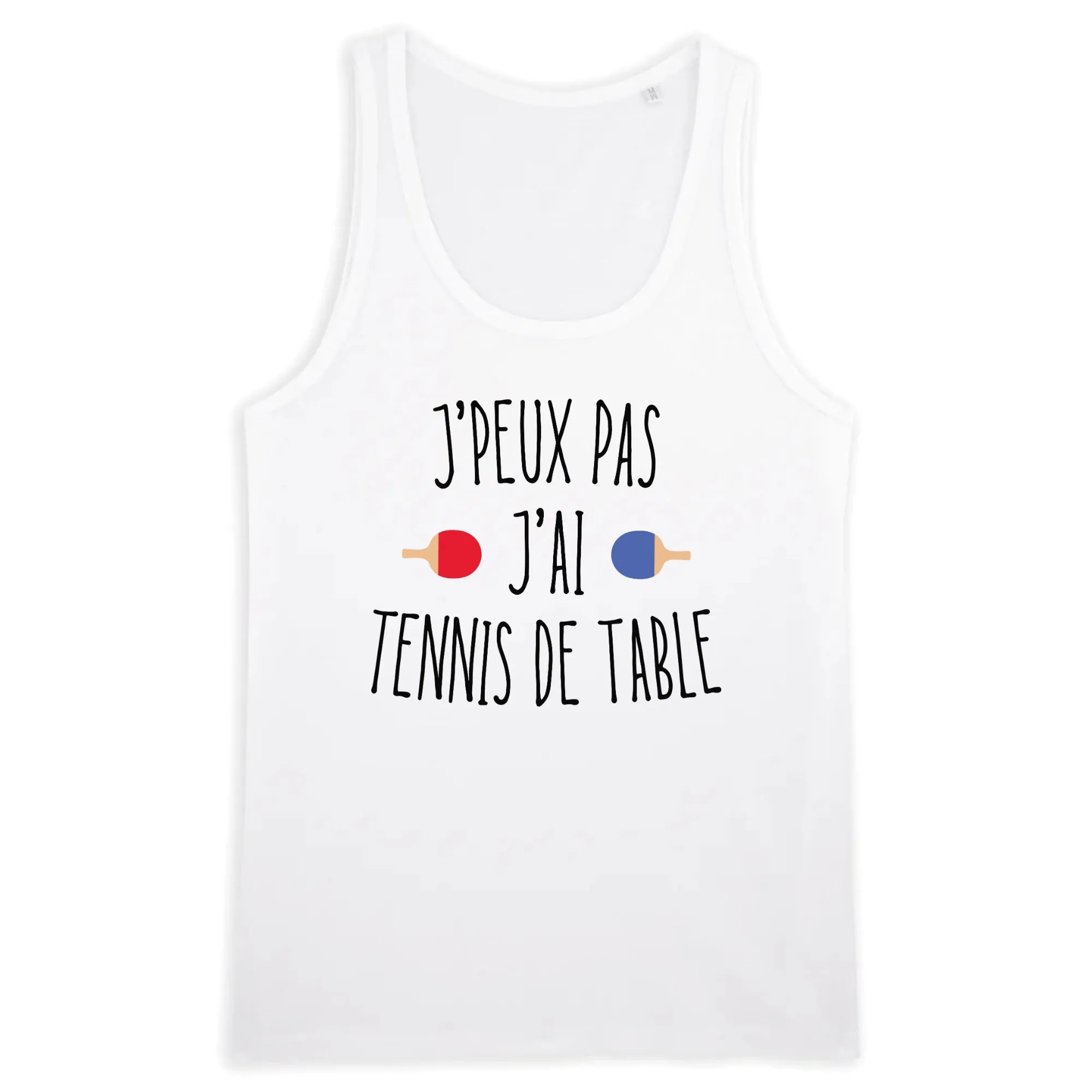 Débardeur Homme J'peux pas j'ai tennis de table