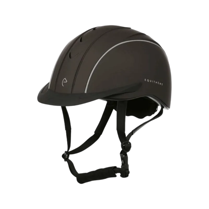 Equithème - Casque d’équitation Compet brun