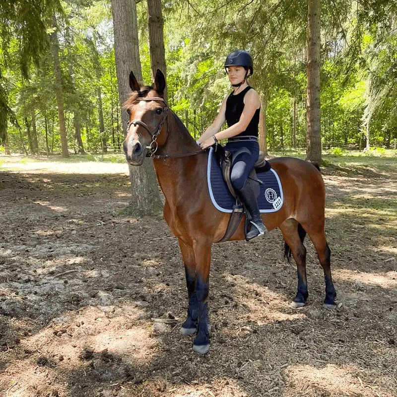 Equithème - Casque d'équitation insert colorés Bleu