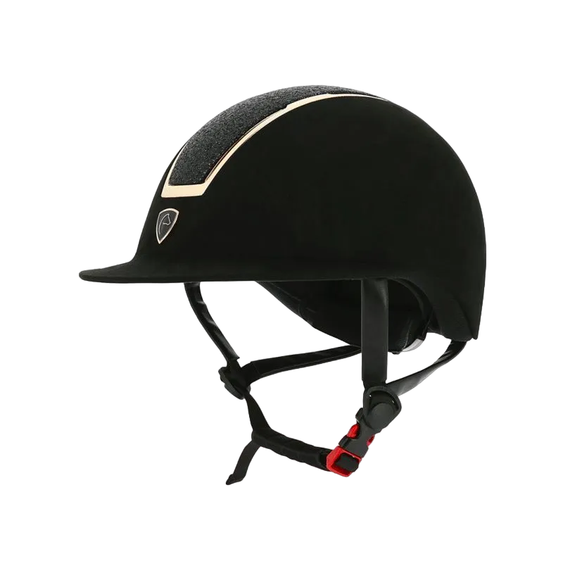 Equithème - Casque d'équitation velour Glint lamé