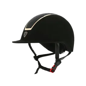 Equithème - Casque d'équitation velour Glint lamé