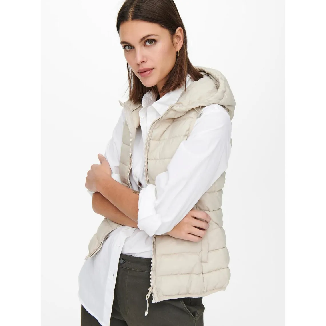 Gilets anti-froid beige en nylon | 3 Suisses