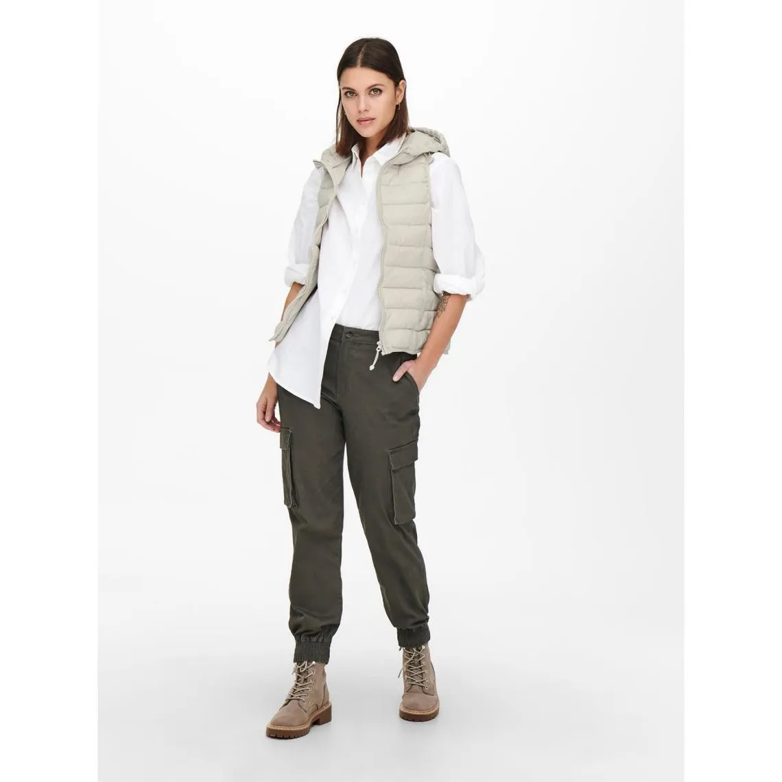 Gilets anti-froid beige en nylon | 3 Suisses