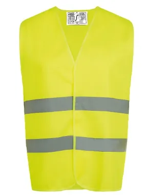 Gilets de sécurité jaune fluo - 01691 - certifié ISO 20471 