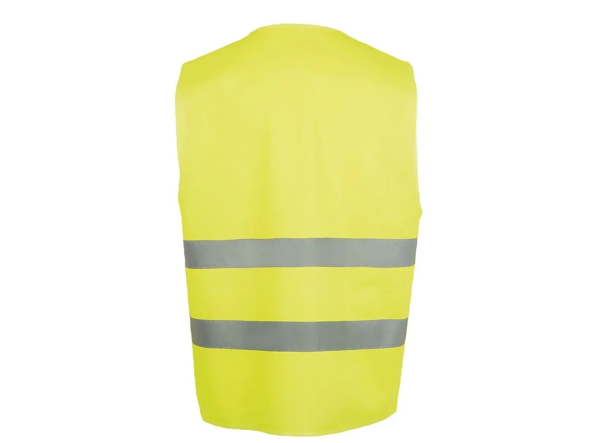 Gilets de sécurité jaune fluo - 01691 - certifié ISO 20471 