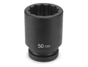 Grey Pneumatic 4144MD Douille à chocs 44mm x 12 pans longue à prise 1"