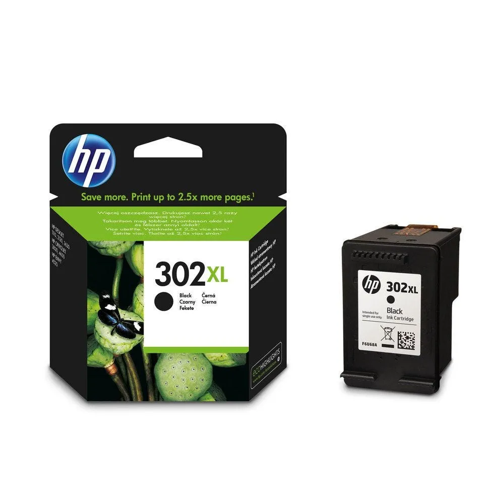 Hp cartouche jet d'encre d'origine n°302xl coloris noir